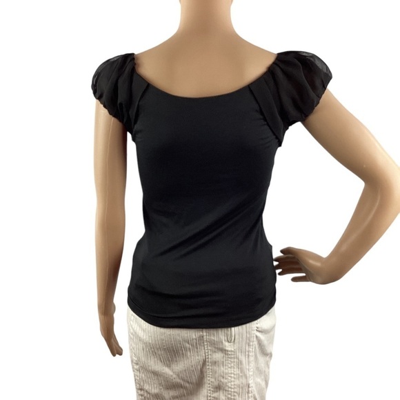 Anne Klein Top Size PP Black Rayon Blend - Picture 5 of 7